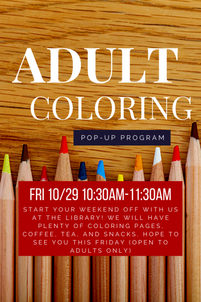 Adult Coloring Event