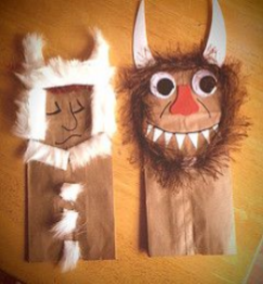 Our craft is wild thing paper puppets
