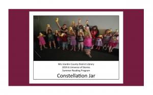 Summer Reading Program Week-1 Solar Globe Summer Reading Program Week-2 Consellation Jar